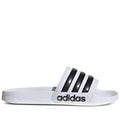 Men's Adidas Adilette Shower Slides - White/Black