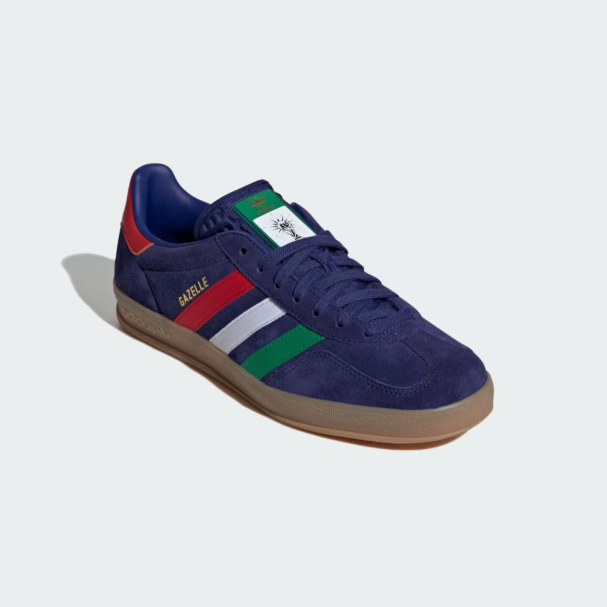 Men's Adidas Gazelle Shoes - Victory Blue/Green/Better Scarlet