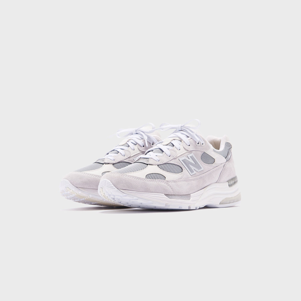 New Balance 992 Made in USA - White / Silver Metalic