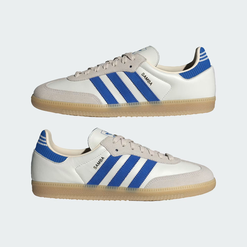 Men's Adidas Samba OG - Cloud White/Blue