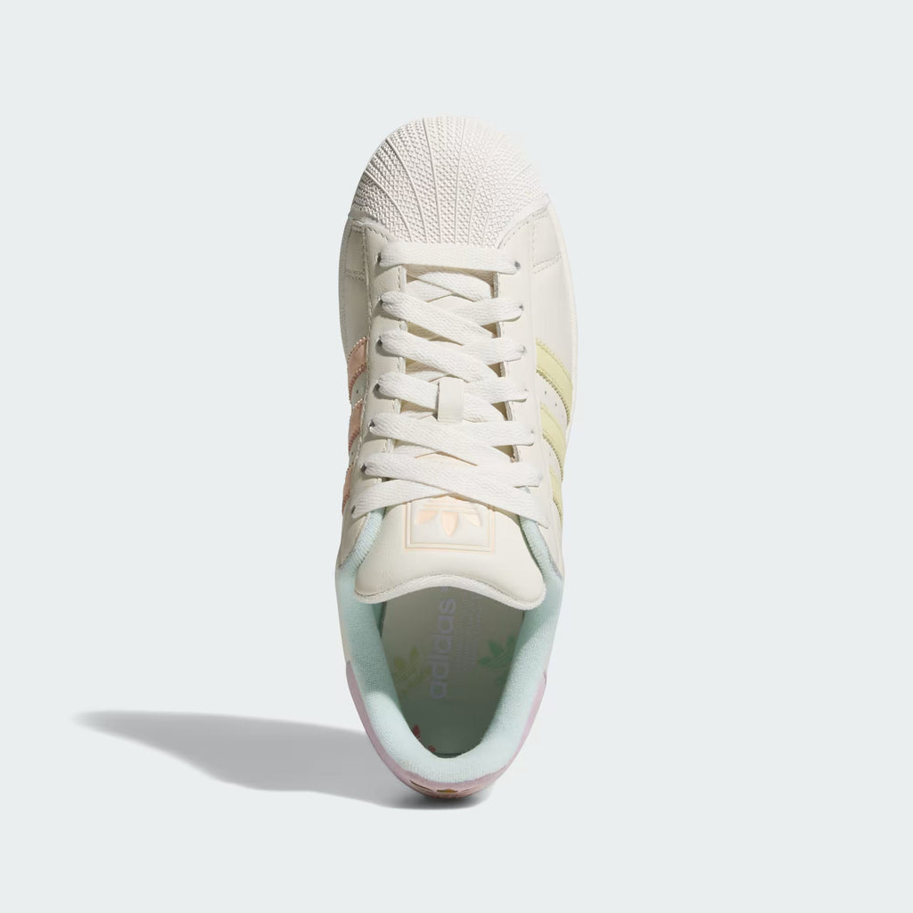 Men's Adidas Superstar II - Off White/Powder Yellow/Halo Mint