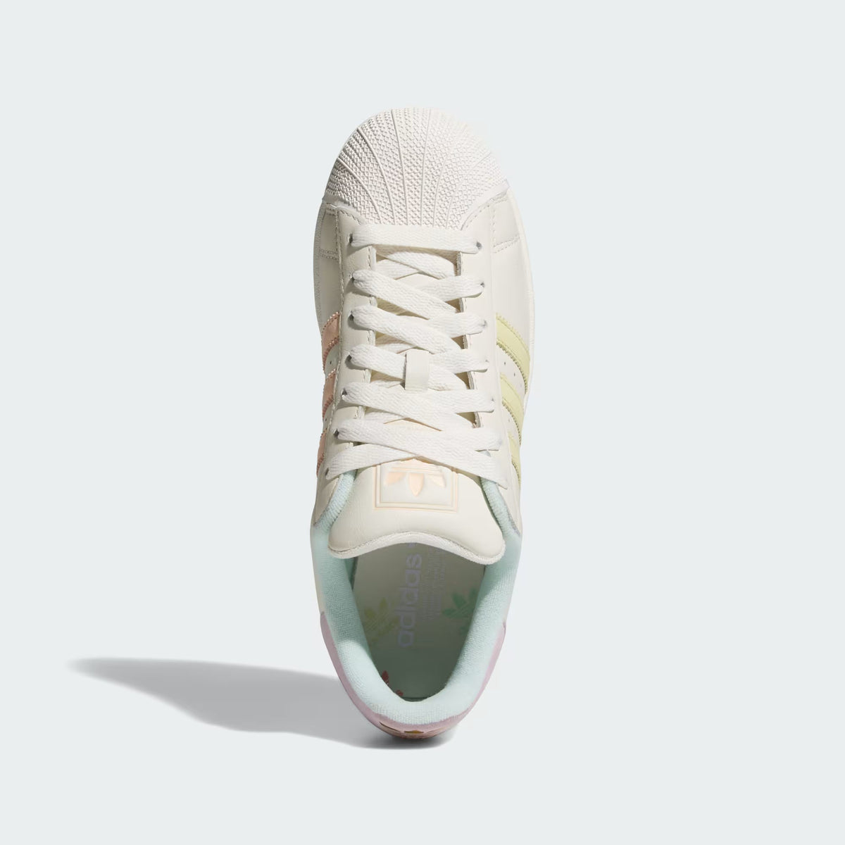 Men's Adidas Superstar II - Off White/Powder Yellow/Halo Mint
