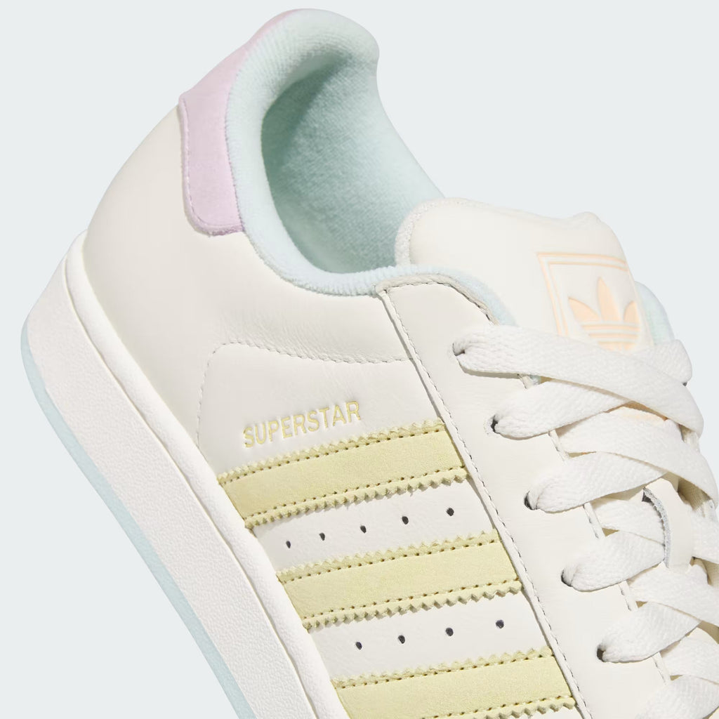 Men's Adidas Superstar II - Off White/Powder Yellow/Halo Mint