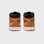 Nike Air Jordan 1 Mid SE - Black / Flax / Varsity Red / Sail