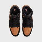 Nike Air Jordan 1 Mid SE - Black / Flax / Varsity Red / Sail