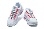 Nike Air Max 95 TT Sneakers, White, Silver and Red