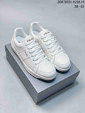 Prada Downtown White Leather Low-Top Sneakers 2607HXD1829A19