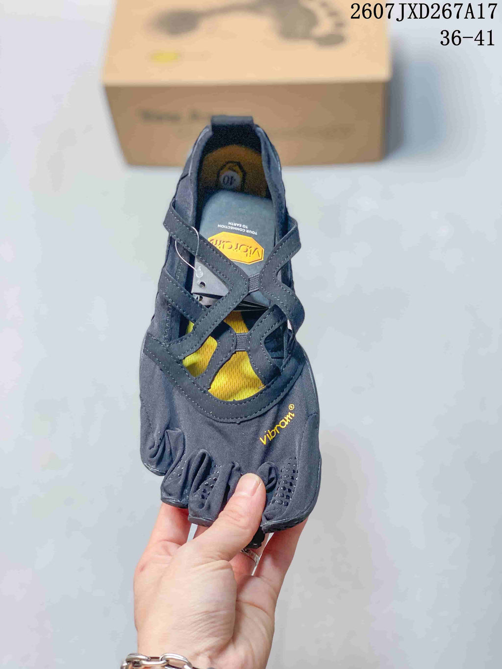 Vibram Five-Finger Training Sneakers Black Yellow 2607JXD267A17