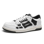 AIVIIRI MFS003-111 White and Black Low-Top Sneakers