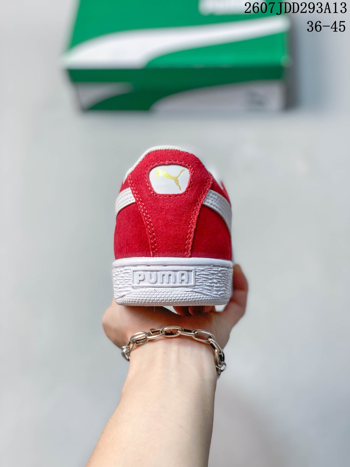 PUMA BMW MMS Suede XL Sneakers Red White