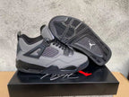 Jordan 4 Grey and Black Sneakers