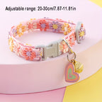 Adjustable Elegant Lace Pet Collar with Pendant