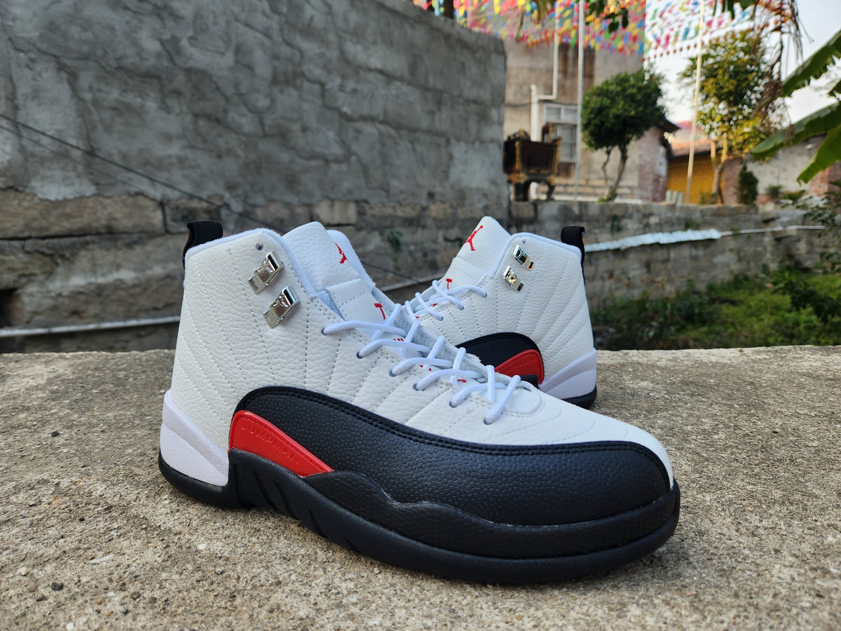 Jordan Air Jordan 12 White Black Red High-Top Sneakers
