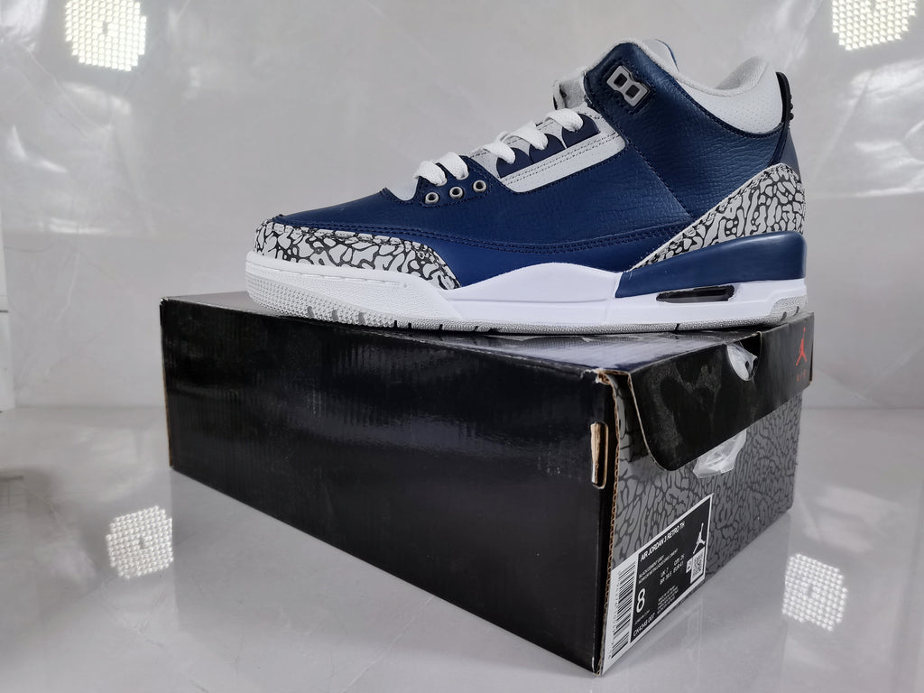 Jordan Air Jordan 3 Retro Sneakers in Blue and Grey