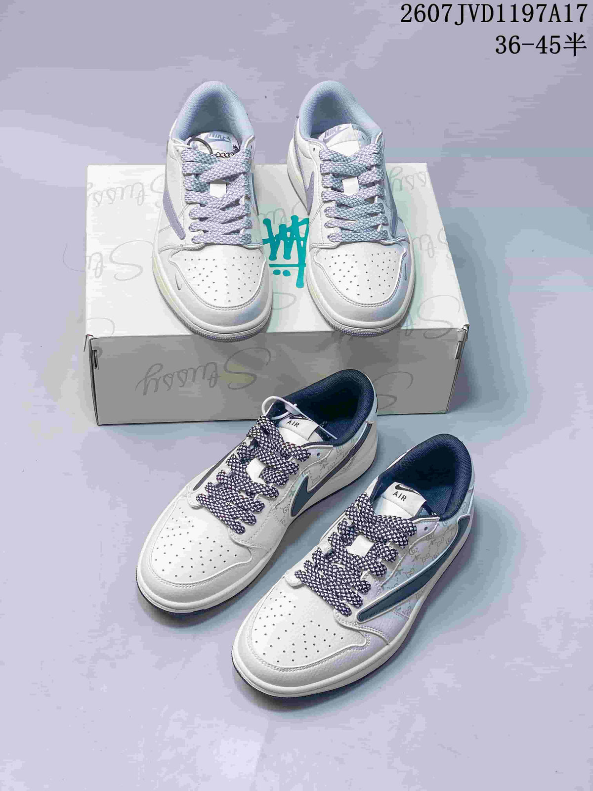 Jordan Air Jordan Low White Grey Sneakers 2607JVD1197A17