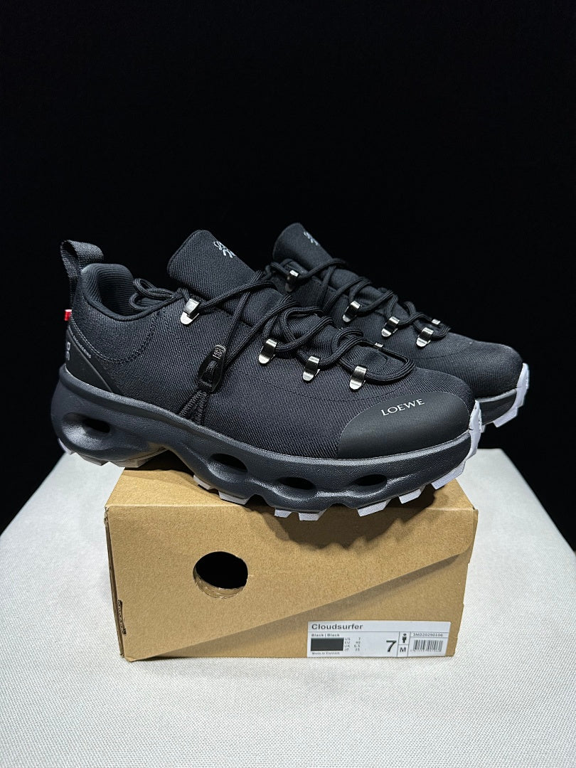 On x LOEWE Cloudsurfer Black Sneakers