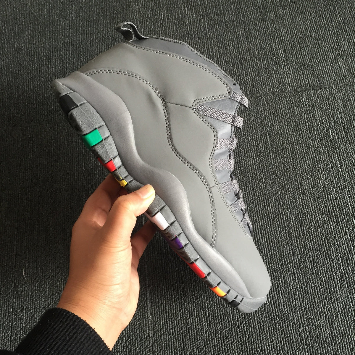 Jordan Air Jordan 10 Retro Gray Multicolor Sneakers