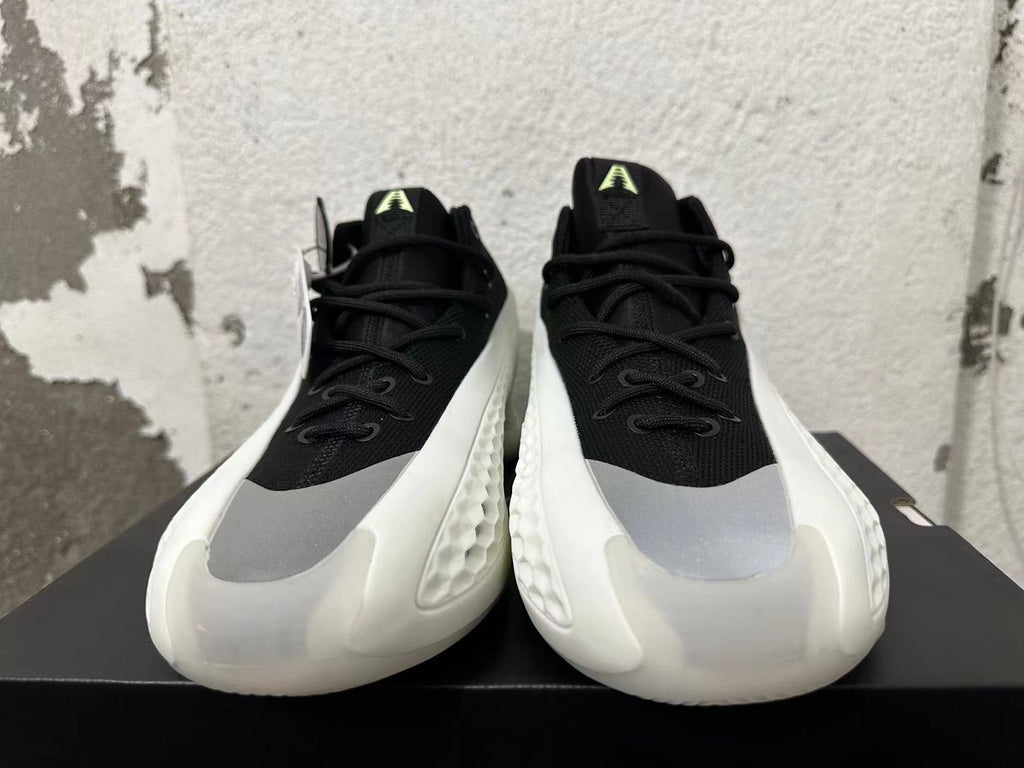 Adidas Basketball Sneakers in White, Black and Lime