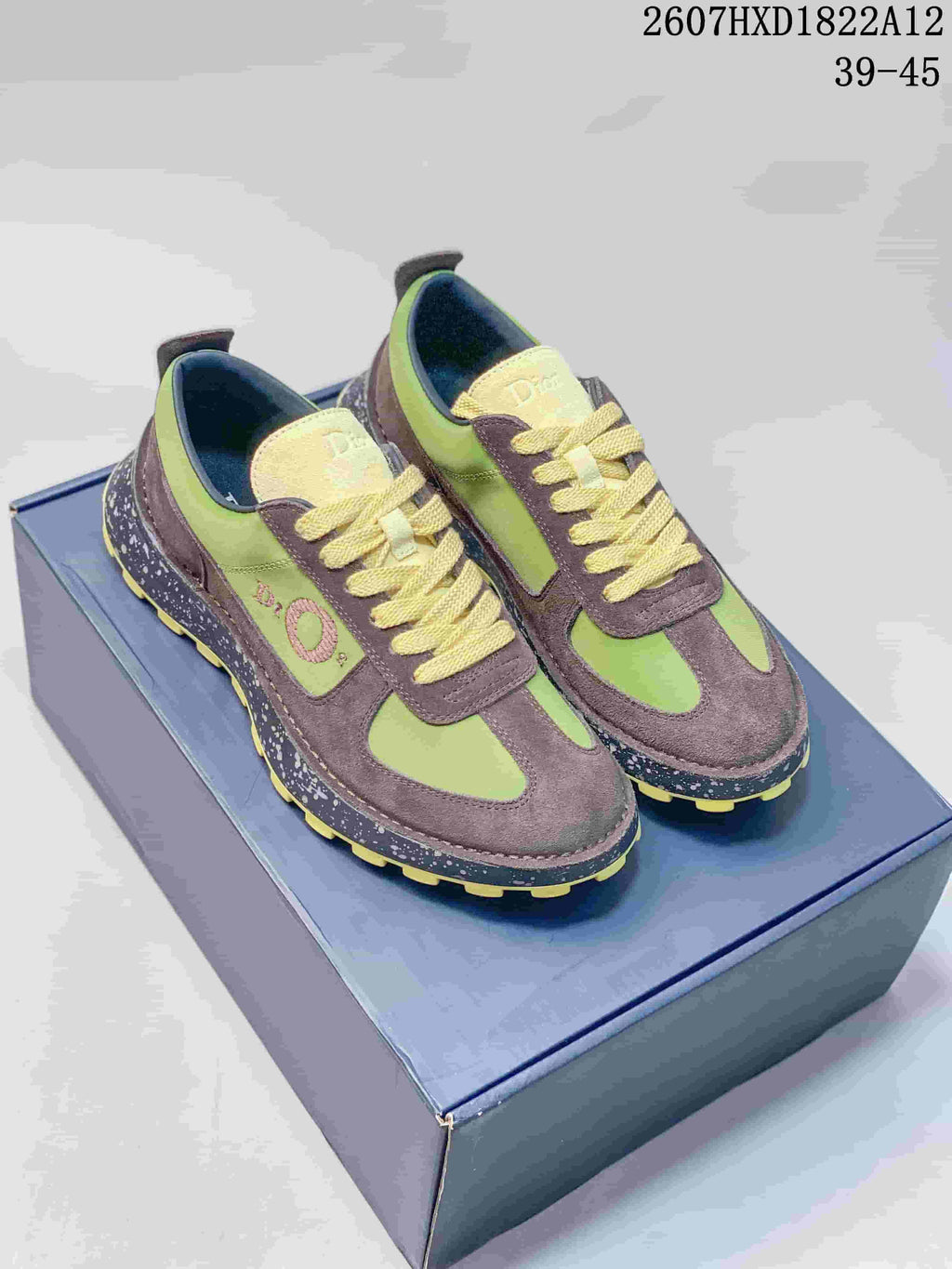 Dior Squash Sneakers Green and Brown 2607HXD1822A12