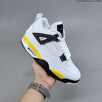 Jordan Air Jordan 4 Retro White Yellow Black Sneakers