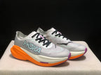 HOKA Mach X 2 Running Shoes in Gray and Orange