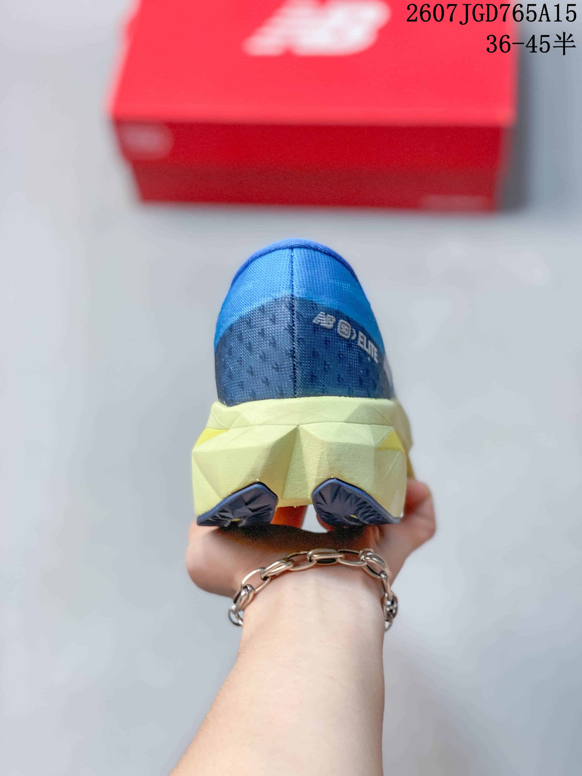 New Balance FuelCell SuperComp Trainer v2 Blue Yellow Running Shoes