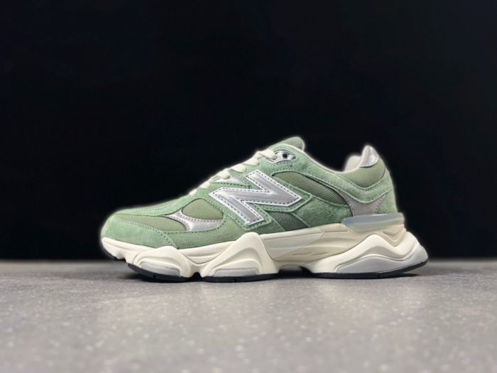 New Balance 9060 MET Sneakers in Sage Green and Cream