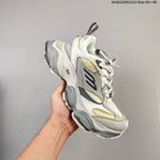 Balenciaga Monday Low-Top Sneakers in Gray and White