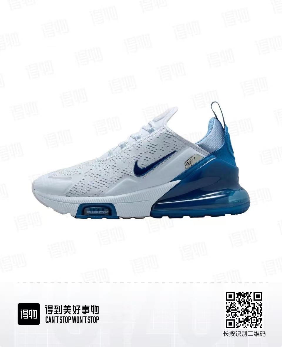 Nike Air Max 270 Sneakers White and Blue IO9883-007