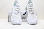 Nike Air Max 270 White and Metallic Silver Sneakers