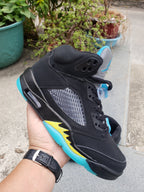 Jordan 5 Retro Black Taxi High-Top Sneakers