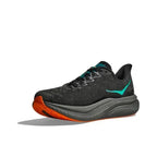 HOKA Mach 6 Running Shoes, Black with Teal and Orange