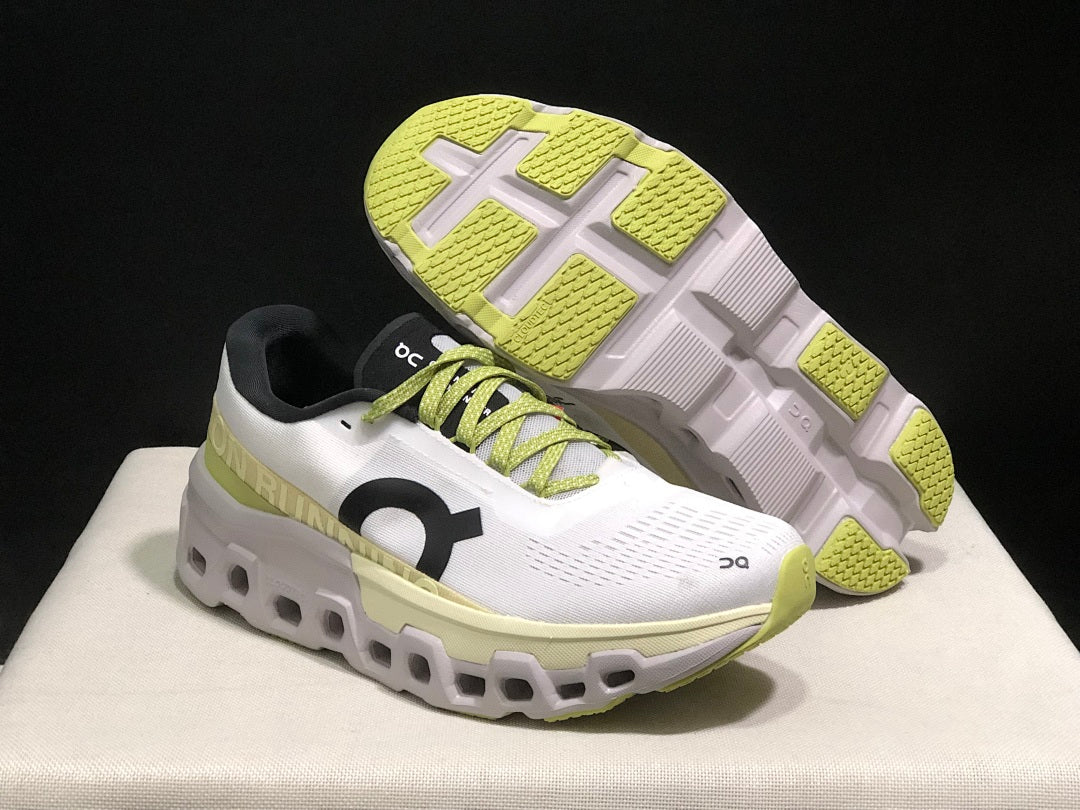 On Cloudmonster 2 Running Shoes in Lemon Yellow