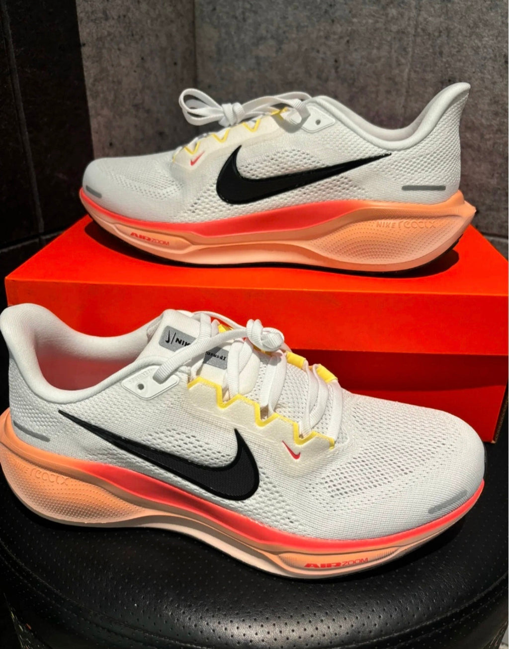 Nike Pegasus 41 Running Shoes White Coral IB6656-108