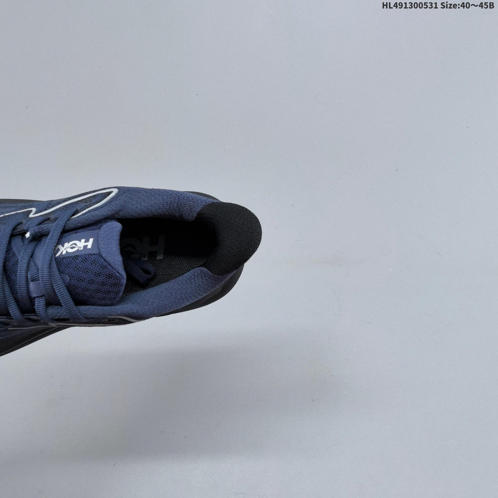 HOKA Clifton 10 Running Shoes in Navy and Black