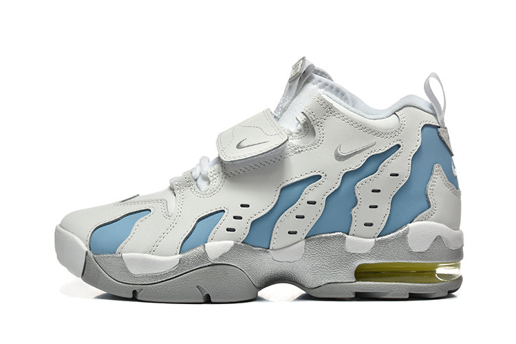 Nike Air More Uptempo Sneakers in White and Blue