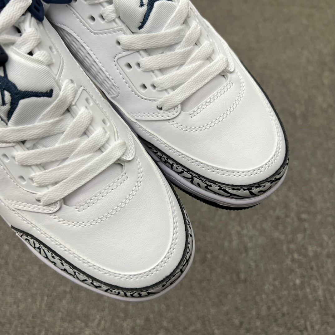 Jordan Spizike Low White and Navy Sneakers FQ1759-104