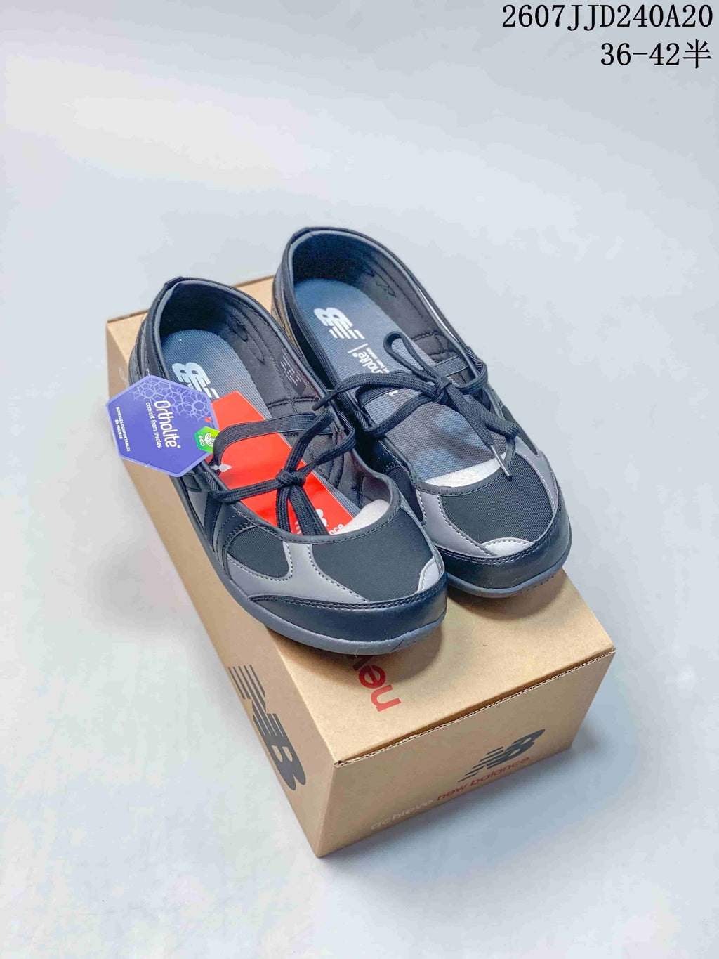 New Balance Flat Breeze Women's Black Gray Sneakers 711260QQT