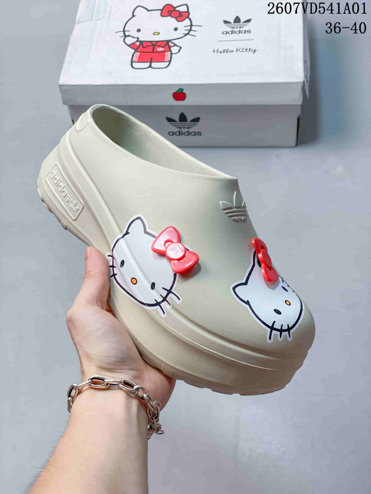 adidas x Hello Kitty Platform Mule Clogs, Cream, 07VD541A01