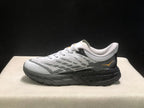 HOKA Speedgoat 5 Trail Running Shoes White Gray