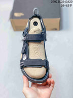 The North Face Explore Camp Black and Tan Sandals JGD240A20