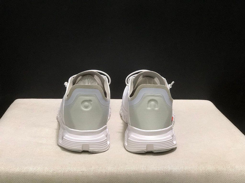 On Cloud 6 Coast Sneakers, White and Gray