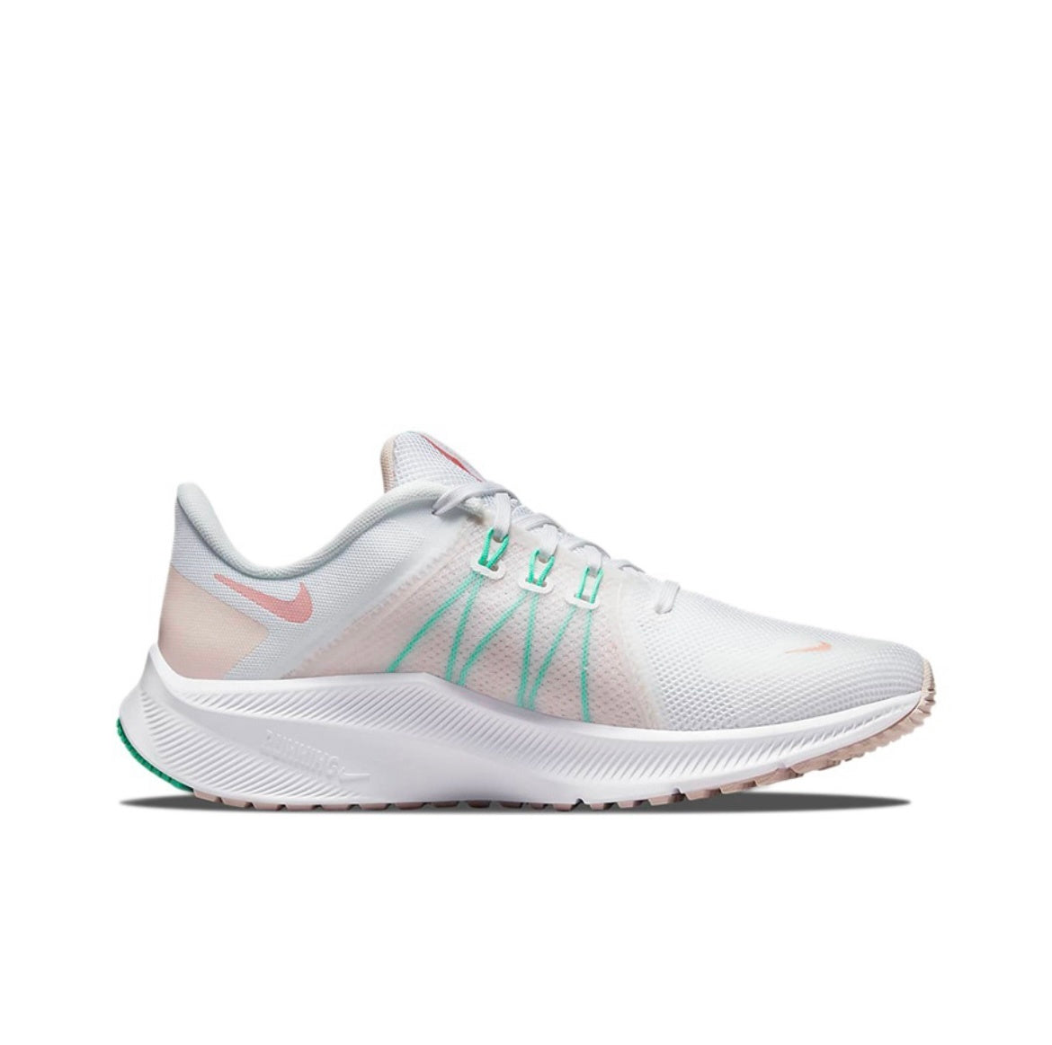 Nike Quest 4 Running Shoes White Mint Pink DA1106-105