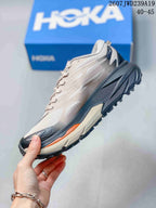 HOKA Rocket X 3 Low-Top Running Shoes White Navy Orange