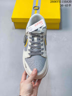 Nike SB Dunk Low x Louis Vuitton Sneakers, Gray and Yellow