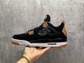 Jordan 4 Retro Sneakers in Black, Green and Tan