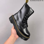 Dr. Martens 1057 Black Platform Lace-Up Boots