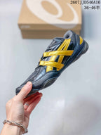 ASICS Hypersync Navy Yellow Retro Sneakers 07JJD546A16_003