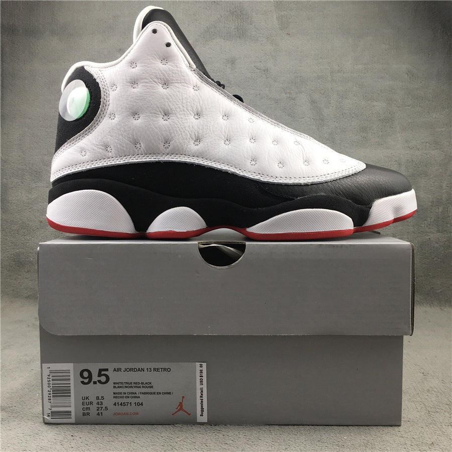 Air Jordan 13 Retro He Got Game White Black Red Sneakers