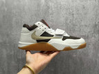 Nike Air Jordan 1 Low White Brown Sneakers